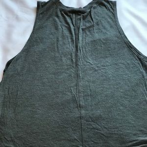 Charocoal T-Shirt. Lightly Cropped